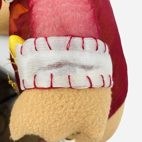 Thanksgiving Turkey Plush Pair Decor Girl & Boy Autumn Fall Pilgrim Set Leaves - Picture 10 of 12